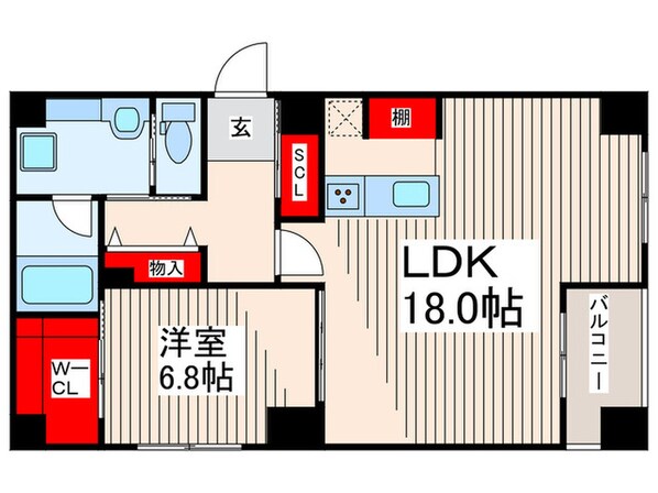 レクス船堀４丁目の物件間取画像